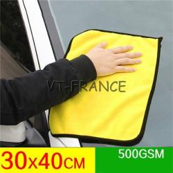 Serviette Pro Microfibre Lavage Voiture Moto-30x40cm