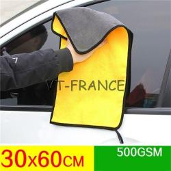 Serviette Pro Microfibre Lavage Voiture Moto-30x60cm