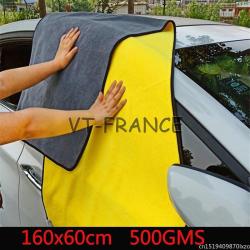 Serviette Pro Microfibre Lavage Voiture Moto-60x160cm
