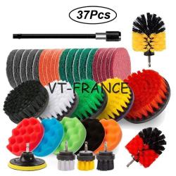 Kit Brosse Nettoyage Voiture Maison-37pcs