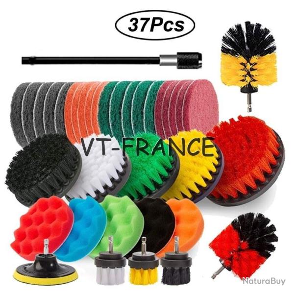 Kit Brosse Nettoyage Voiture Maison-37pcs