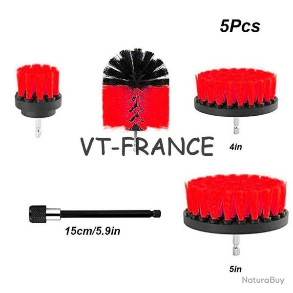 Kit Brosse Nettoyage Voiture Maison-5pcs