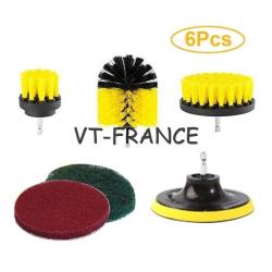 Kit Brosse Nettoyage Voiture Maison-6pcs