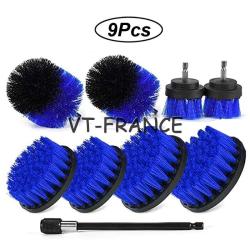 Kit Brosse Nettoyage Voiture Maison-9pcs