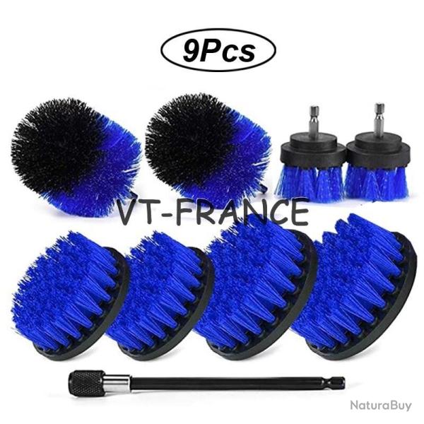 Kit Brosse Nettoyage Voiture Maison-9pcs