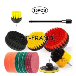 Kit Brosse Nettoyage Voiture Maison-15pcs