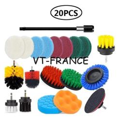 Kit Brosse Nettoyage Voiture Maison-20pcs