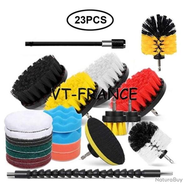 Kit Brosse Nettoyage Voiture Maison-22pcs
