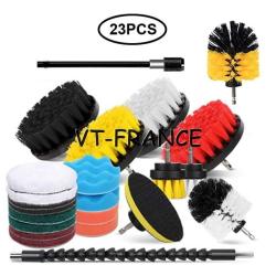 Kit Brosse Nettoyage Voiture Maison-23pcs
