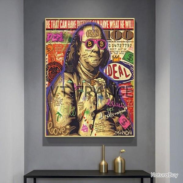 Peinture sur Toile Impression HD Bitcoin - BTC-30x40cm