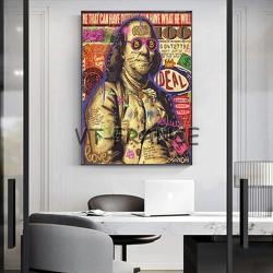 Peinture sur Toile Impression HD Bitcoin - BTC-100x150cm