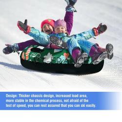 Luge Traineau Gonflable pour la Neige-Vert 120cm