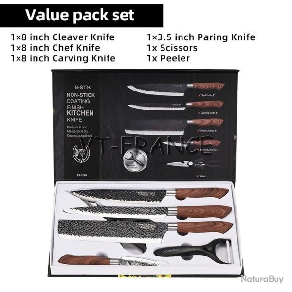 Coffret Couteaux de Cuisine Forges -6pcs
