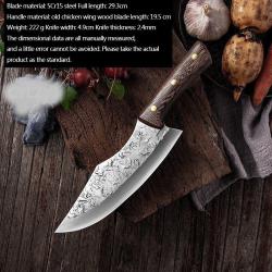 Couteau de Boucher Forg&eacute; en Inox-1