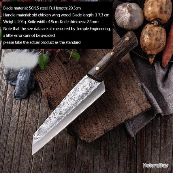 Couteau de Boucher Forg� en Inox-3
