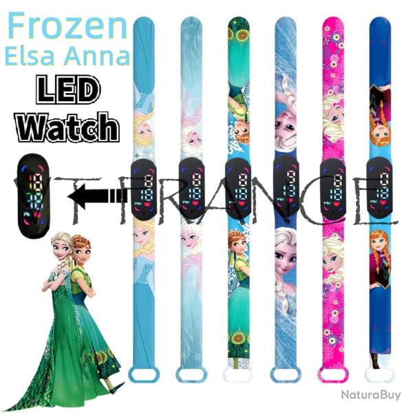 DISNEY Reine des Neiges Montre LED pour Enfants-Au Choix