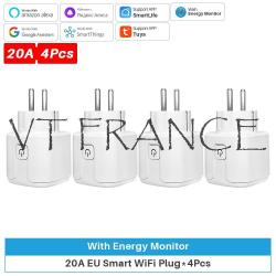 Prise Connectee Wifi Alexa Google Tuya SmartLife-4pcs
