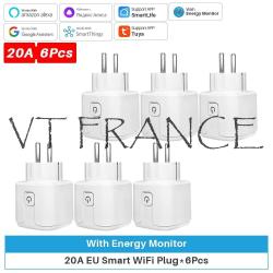 Prise Connectee Wifi Alexa Google Tuya SmartLife-6pcs