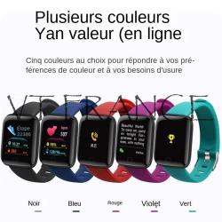 Montre Connectee Bluetooth Android iOs-Rouge