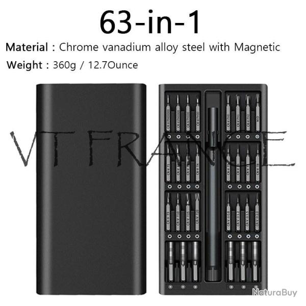 Kit Mini Tournevis Pro de Precision-63pcs