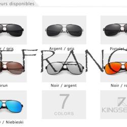 KINGSEVEN Lunettes Soleil Polarisee Miroir-Au Choix