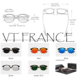 KINGSEVEN Lunettes Soleil Polarisee Vintage Noyer-Au Choix