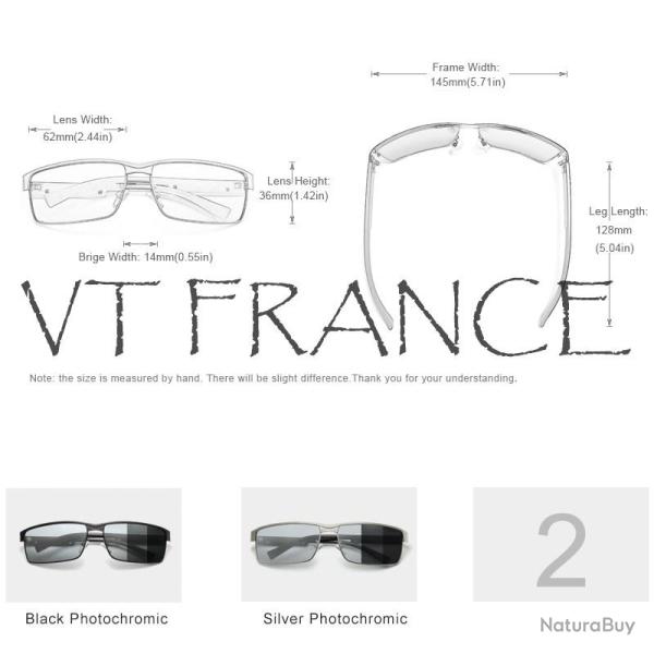 KINGSEVEN Lunettes Soleil Polarisee Photochromique-Au Choix