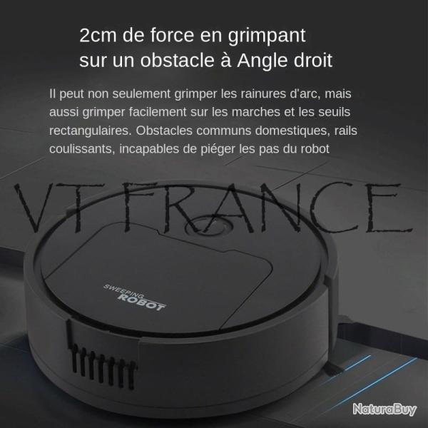 Mini Robot Aspirateur Nettoyeur -Noir