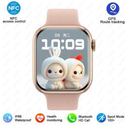 Montre Connectee Watch9 pour Android iOs SmartWatch-Rose