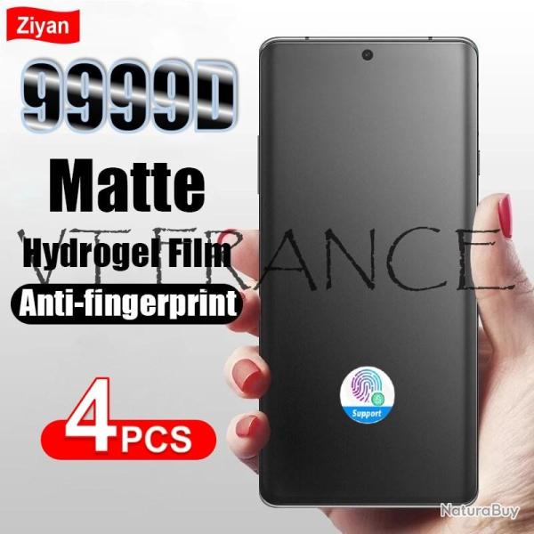 4 Film Hydrogel Mat Protection Ecran pour Samsung-Galaxy S24