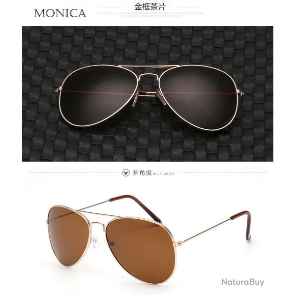 Lunettes de Soleil Polarise Aviation Pilote-12