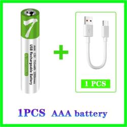 Batterie Lithium-Ion AAA Rechargeable USB-C 1.5V 750mWh-1pc