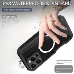 RedPepper Coque Waterproof Anti Choc pour iPhone -Noir-iPhone 16 Pro
