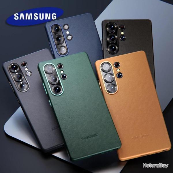 SAMSUNG Coque en Cuir Premium pour Galaxy-Au Choix-Galaxy S25 Ultra
