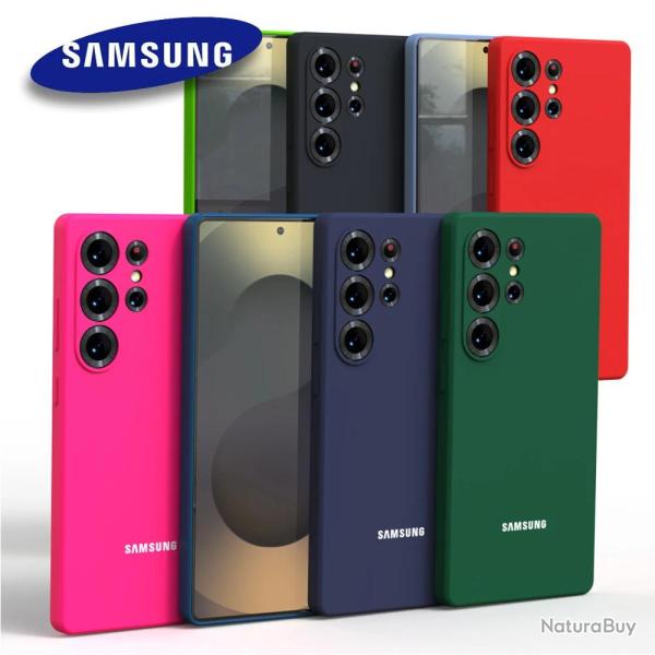 SAMSUNG Coque Silicone Couleur pour Galaxy-Au Choix-Galaxy S25 Ultra