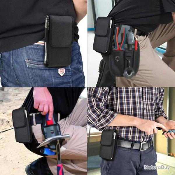 Coque Etui Ceinture Housse  AntiChoc pour Smartphone-C