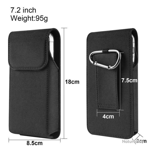 Coque Etui Ceinture Housse  AntiChoc pour Smartphone-J