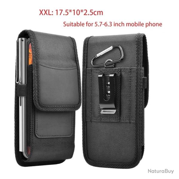 Coque Etui Ceinture Housse  AntiChoc pour Smartphone-O