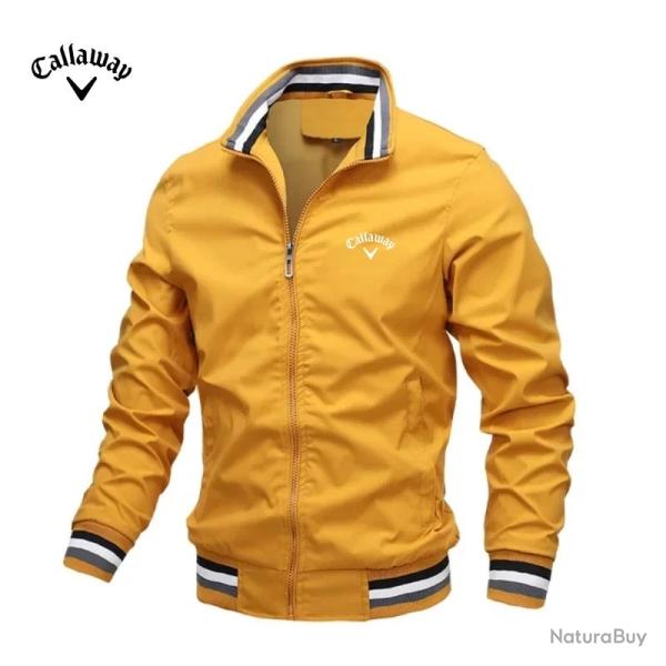 Callaway GOLF Blouson Brode Sport -Jaune-Au Choix