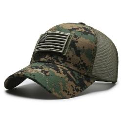 Casquette Brodee USA Camouflage-Digital Green