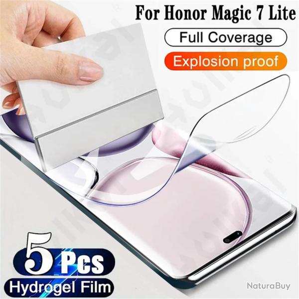 5 Film Hydrogel Protection Ecran pour HONOR-Magic 7 Lite