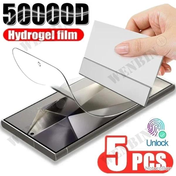5 Film Hydrogel Protection Ecran pour Samsung-Galaxy A56