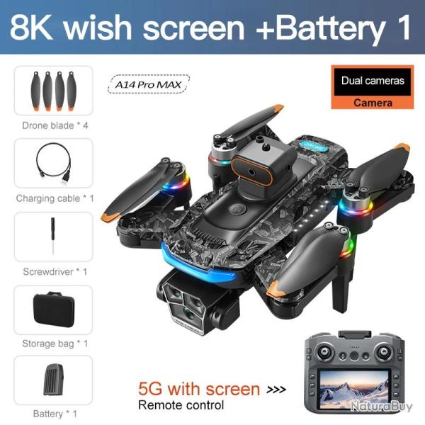 Xiaomi Drone Pro 8K Wifi GPS 3 Cameras-1 Batterie