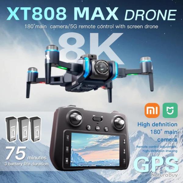 Xiaomi Drone Pro 8K Wifi GPS 2 Cameras HD Grand Angle-3 Batteries