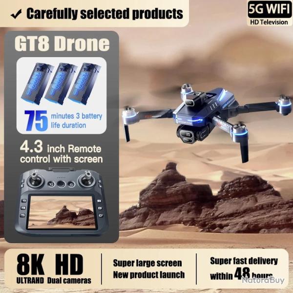 Xiaomi Drone 8K Wifi GPS 2 Cameras 8K HD 5G Grand Angle -3 Batteries
