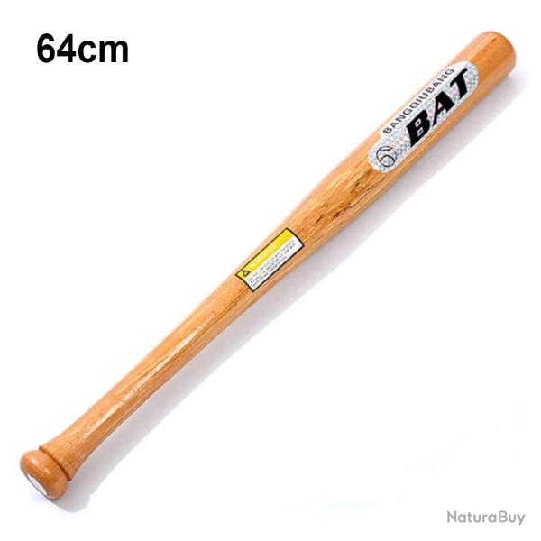 Batte de Baseball Pro Bois Massif-64cm