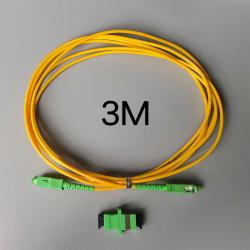 Cable Raccordement Fibre optique FTTH SC/APC-3m