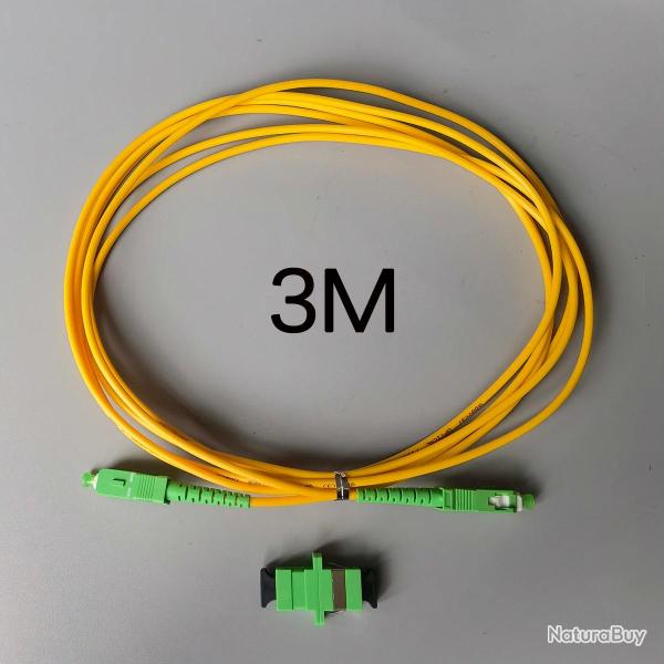 Cable Raccordement Fibre optique FTTH SC/APC-3m