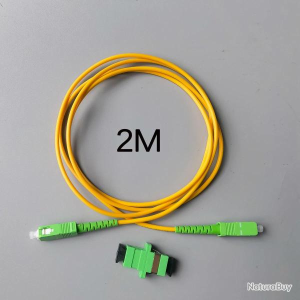 Cable Raccordement Fibre optique FTTH SC/APC-2m