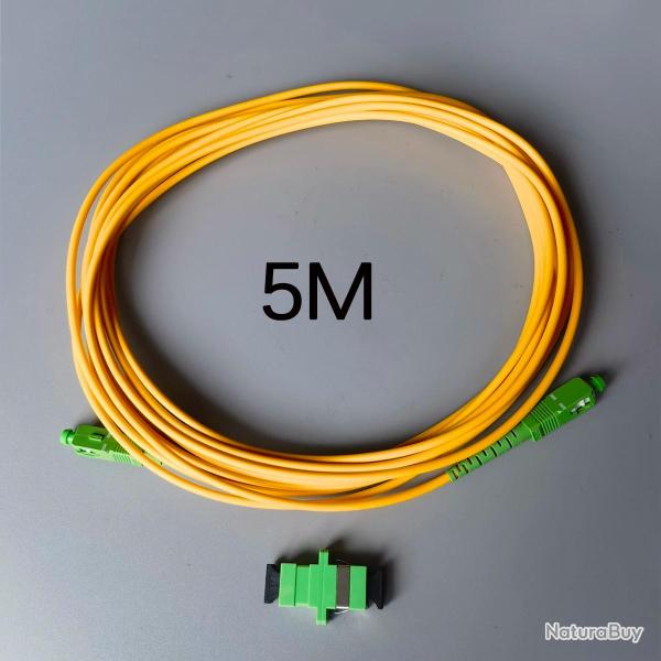 Cable Raccordement Fibre optique FTTH SC/APC-5m